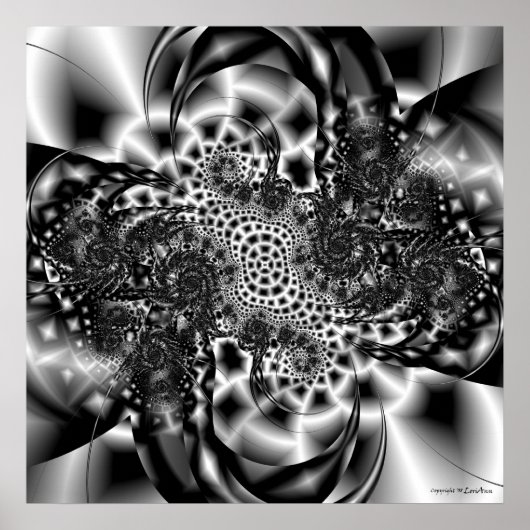 Poster Gris complexe (Devant)