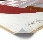 Poster Gris - Damier Et Cartes À Jouer (Coin)