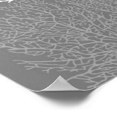 Poster Gris d'argent / Gris (Coin)