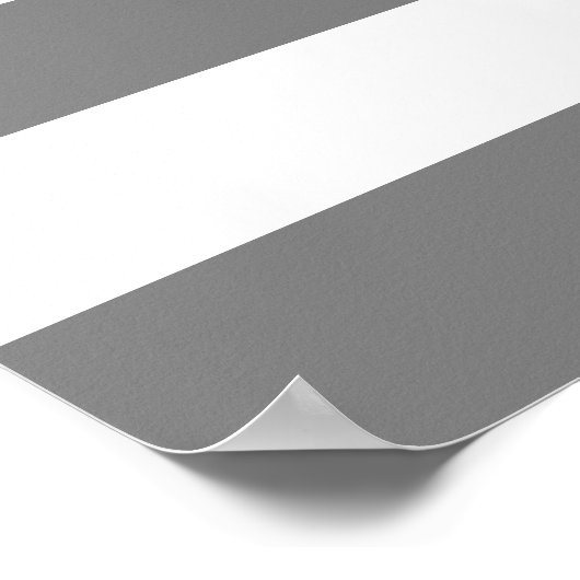 Poster Gris et blanc (Coin)