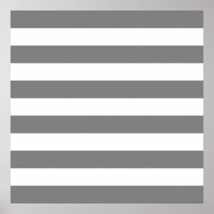 Poster Gris et blanc