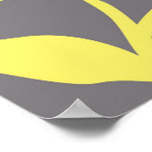 Poster Gris et jaune (Coin)