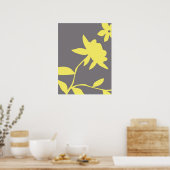 Poster Gris et jaune (Cuisine)