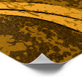 Poster Gris floral, texture transparente haute résolution (Coin)