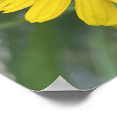 Poster gris foraday Floral Jaune Imprimer (Coin)