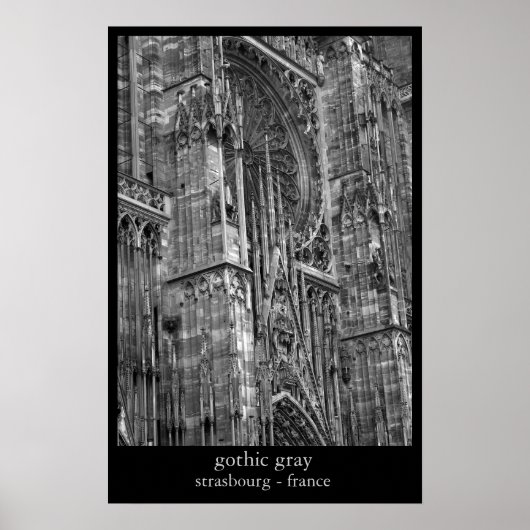 Poster gris gothique (Devant)