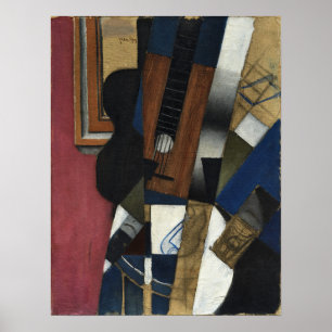 Poster Gris - Guitare Et Tuyau