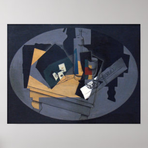 Poster Gris - Jouer Des Cartes Et Siphon 1916
