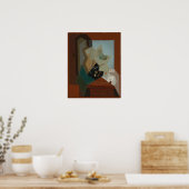 Poster Gris - La fenêtre du peintre (Cuisine)