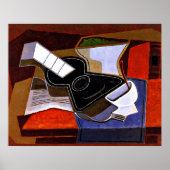 Poster Gris - La Guitare Noire (Devant)