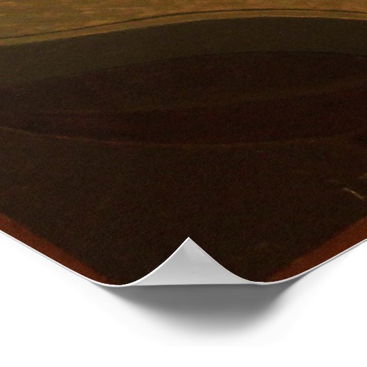 Poster Gris - Lampe Électrique (Coin)