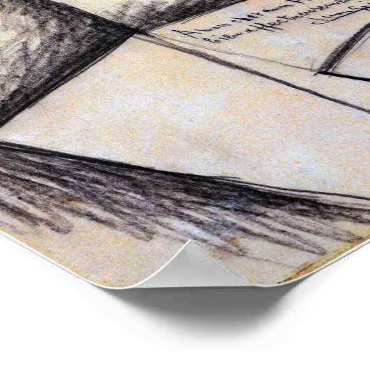 Poster Gris - Le fumeur (Coin)