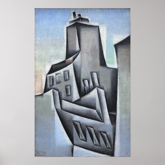 Poster Gris - Maisons À Paris 1911 (Devant)