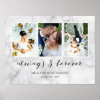Gris Marbre Toujours & Forever Mariage Photo Colla