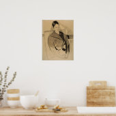 Poster Gris - Mme Cezanne, D'après Cezanne (Cuisine)