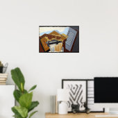 Poster Gris - Nature morte 1921 (Bureau à domicile)