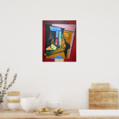 Poster Gris - Nature morte avec un poème (Cuisine)