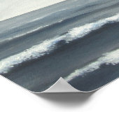 Poster Gris Ocean Waves Fine Art Print (Coin)