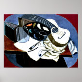 Poster Gris - Painter's Table; Juan Gris painting (Devant)