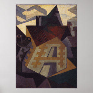 Poster Gris - Paysage à Beaulieu