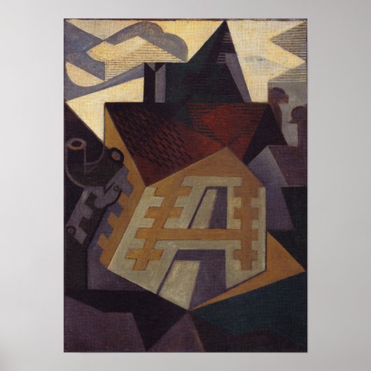 Poster Gris - Paysage À Beaulieu (Devant)
