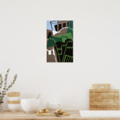 Poster Gris - Paysage Cubiste 1917 (Cuisine)