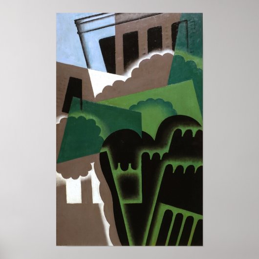 Poster Gris - Paysage Cubiste 1917 (Devant)