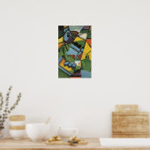 Poster Gris - Paysage Et Maisons À Ceret (Cuisine)