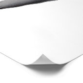 Poster Gris Photographie d'art noir et blanc Sperm Whale  (Coin)