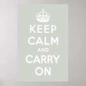 Poster Gris platine (Devant)