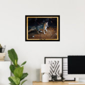 Poster Gris Prêt Fox (Bureau à domicile)