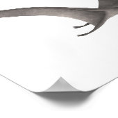 Poster gris Pteradactyl Dinosaur Imprimer (Coin)