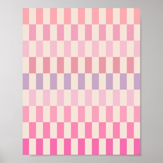 Poster Gris rose crème 02 (Devant)