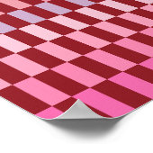 Poster Gris rose crème 03 Cerise (Coin)