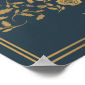 Poster Gris Royal Médiéval Mariage d'épée Carte de remerc (Coin)