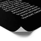 Poster Gris simple à 8 tables sur le Mariage noir (Coin)