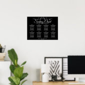 Poster Gris simple à 8 tables sur le Mariage noir (Bureau à domicile)