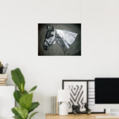 Poster Gris sur Gris (Bureau à domicile)