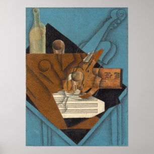 Poster Gris - Table Musicienne