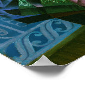 Poster Gris - Vie Encore Avant Une Fenêtre Ouverte (Coin)