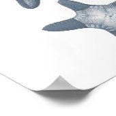 Poster Gris Vie marine Group12A imprimer #10 Starfish (Coin)