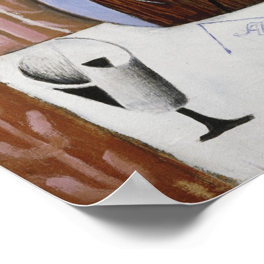 Poster Gris - Violon (Coin)