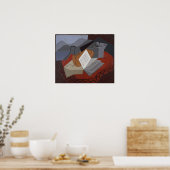 Poster Gris - Violon Avant Une Fenêtre Ouverte 1926 (Cuisine)