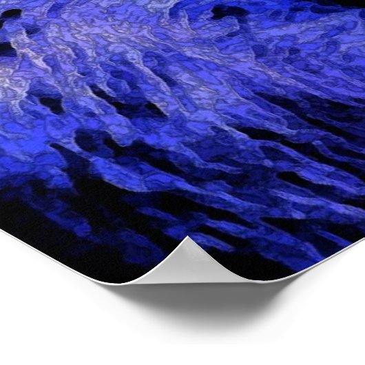 Poster Gris Wolf & Moon Imprimer (Coin)