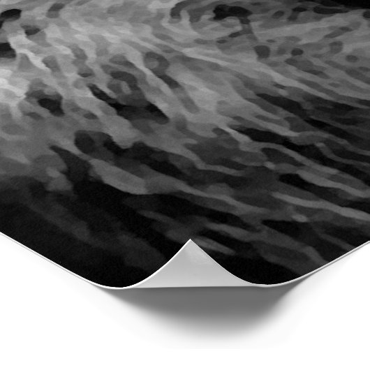 Poster Gris Wolf & Moon Imprimer (Coin)