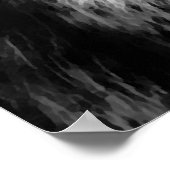 Poster Gris Wolf & Moon Imprimer (Coin)