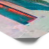 Poster Grisaille de l'horizon de Houston (Coin)