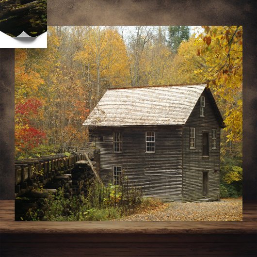 Poster Grist Mill Smoky Mountains