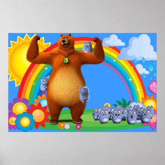 Poster Grizzy et lemmins Enfants (Devant)