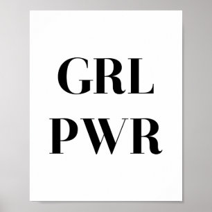 POSTER GRL PWR